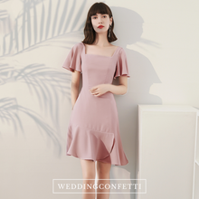 Load image into Gallery viewer, The Renee Pink Flare Sleeves Dress
