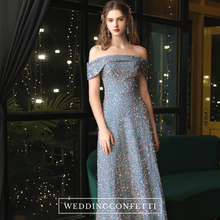 Load image into Gallery viewer, The Perae Sequined Off Shoulder Gown