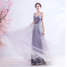 Load image into Gallery viewer, The Kaia Purple Sleeveless Ombre Gown