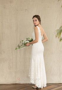 The Kordele Wedding Bridal Sleeveless Lace Dress