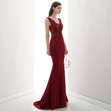 Load image into Gallery viewer, The Jaymee Red Mermaid Gown