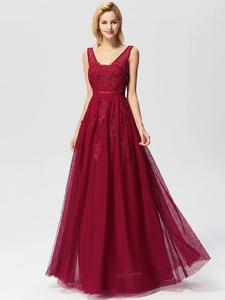 The Serena Tulle Sleeveless Gown