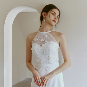 The Lorena Wedding Bridal Halter Gown