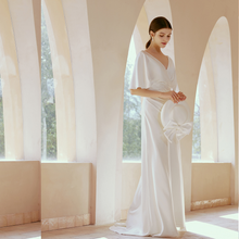 Load image into Gallery viewer, The Riley Wedding Bridal Wide Sleeves Gown