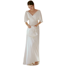 Load image into Gallery viewer, The Riley Wedding Bridal Wide Sleeves Gown