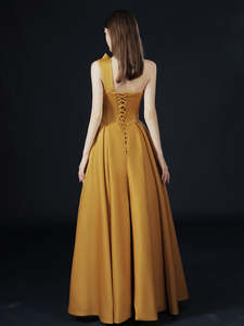 The Hyacinth Toga Gold Gown
