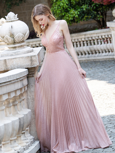 The Hyacinth Pink Sleeveless Gown