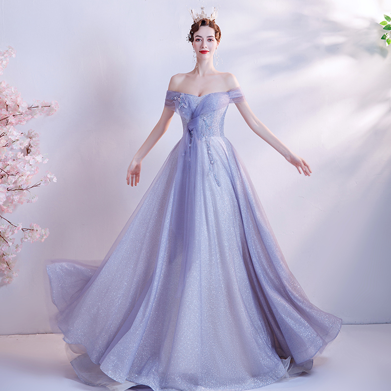 Cheap purple sales evening gowns