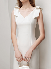 Load image into Gallery viewer, The Estee White Sleeveless Dress