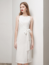 Load image into Gallery viewer, The Yasmin White Sleeveless Dress