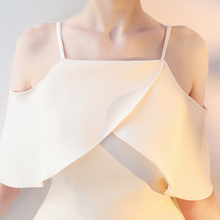Load image into Gallery viewer, The Ixoria Champagne Off Shoulder Dress