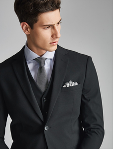 Anthony Groom Black Suit, Vest, Pants (3 Piece)