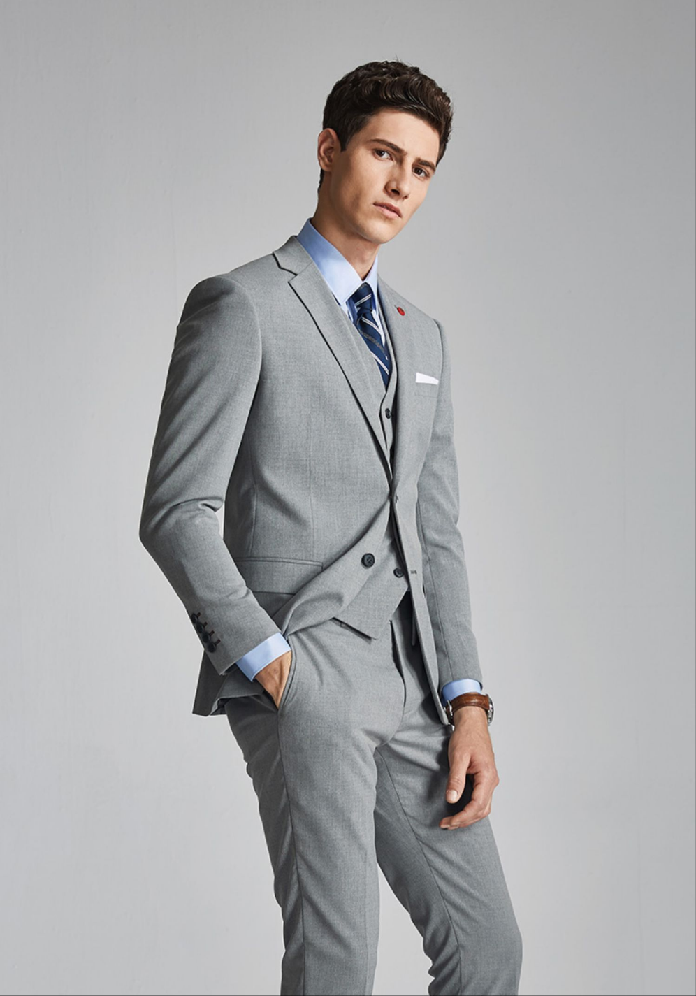 Mens gray dress vest on sale