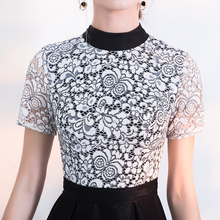 Load image into Gallery viewer, The Sophielle Black Lace Short Sleeves Gown (Available in 2 Designs)