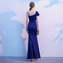 Load image into Gallery viewer, The Reese Royal Blue Toga Gown