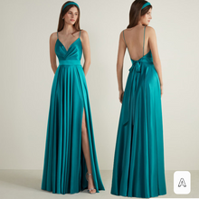 Load image into Gallery viewer, The Emily Bridesmaid Satin Series (Customisable)