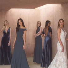 Load image into Gallery viewer, The Lechelle Bridesmaid Velvet/Stretched Satin Collection (Customisable)