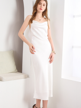 Load image into Gallery viewer, The Freda Satin Cowl Neck Dress