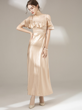 Load image into Gallery viewer, The Finnley Gold Off Shoulder Dress (Available in 3 Colours)