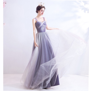 The Kaia Purple Sleeveless Ombre Gown